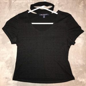 Black Tee with Choker
